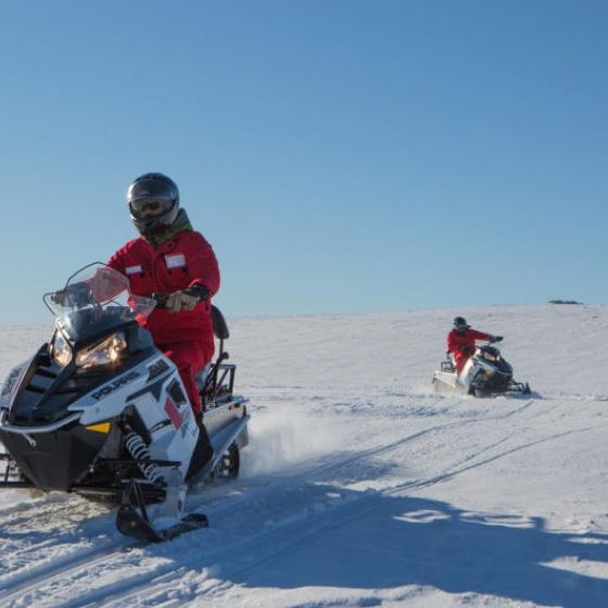 Heli-Snowmobiling Trip
